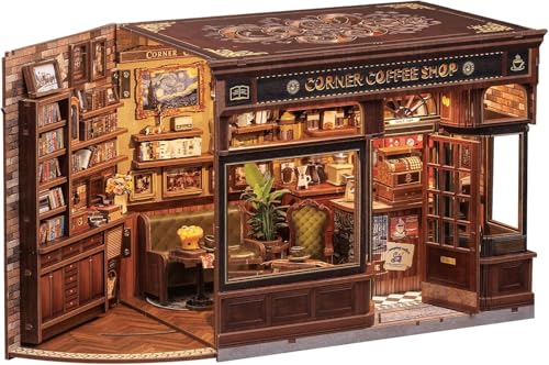 CUTEBEE Book Nook Kit - DIY Miniatur Haus Puppenhaus Booknook 3D Holzpuzzle Bibliothek mit Staubschutz und Led Light,Einzigartige Bücherregal Dekor & Geschenk CUTEBEE Book Nook Kit - DIY Miniatur Haus Puppenhaus Booknook 3D Holzpuzzle Bibliothek mit Staubschutz und Led Light,Einzigartige Bücherregal Dekor & Geschenk von CUTEBEE