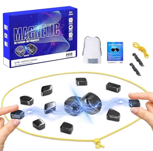 Magnetisches Schachspiel, Schachspiel mit Magnetsteinen, pädagogisches Tischspiel Dame, magnetische Steine, tragbares Magnetschach für Partys, Familie und Begleiter von CUTEEEE