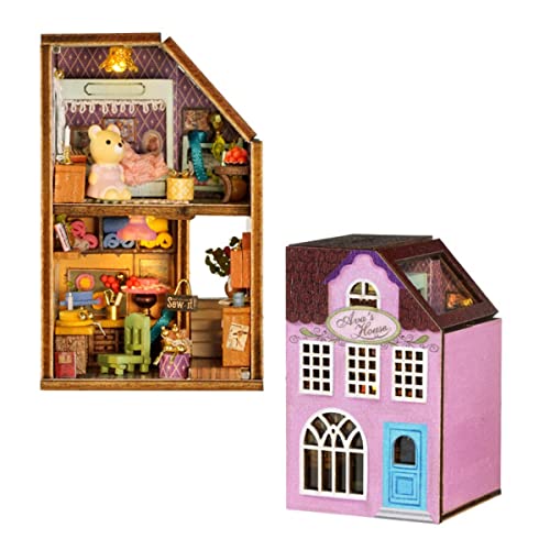 CUTEROOM DIY Holzpuppen Haus Handwerk Miniatur Kit - Cases Model & alle Möbel (Ava's House) von CUTEROOM