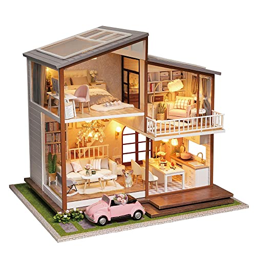 Cute Room 3D-Puzzle Puppenhaus DIY Holz Miniaturhaus Modellbausatz Traumhaus Freedom Cute Room 3D-Puzzle Puppenhaus DIY Holz Miniaturhaus Modellbausatz Traumhaus Freedom von CUTEROOM