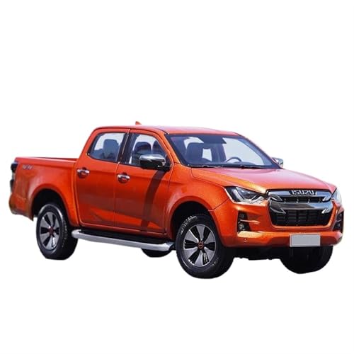 CUTSUGOK maßstabsgetreues Auto 1:18 for Maßstab Isuzu D-MAX Pickup 2021 Legierung LKW Transporter Auto Modell Fertig Auto Modell Modellfahrzeug zum Sammeln(Orange) von CUTSUGOK