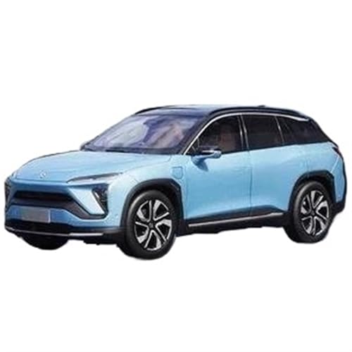 CUTSUGOK maßstabsgetreues Auto 1:18 for NIO ES6 Neue Energie Elektrische Legierung Simulation Auto Modell Sammlung Souvenir Ornamente Modellfahrzeug zum Sammeln(Blue) von CUTSUGOK