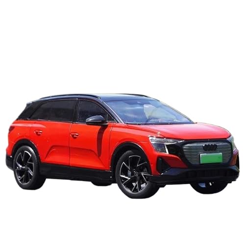 CUTSUGOK maßstabsgetreues Auto 1:18 for Q5 E-tron 2022 Neue Energie Reine Elektrische Version Legierung Auto Modell Sammlung Souvenir Modellfahrzeug zum Sammeln(Red) von CUTSUGOK