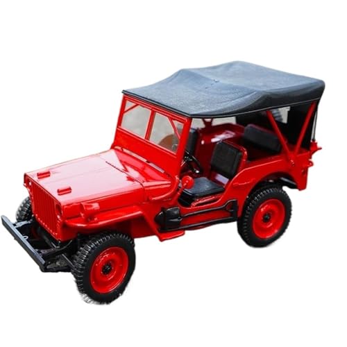 CUTSUGOK maßstabsgetreues Auto 1:18 for maßstabsgetreues Legierungsmetallfahrzeug 1924 Willys Automodell Ornament Automodell Fertiges Automodell Modellfahrzeug zum Sammeln(B) von CUTSUGOK