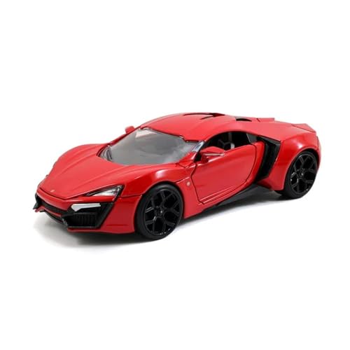 CUTSUGOK maßstabsgetreues Auto 1:24 for Lykan Hypersport Diecast CN (Herkunft) 12+y Die Cast Metal Car Model Geeignet für Sammlung Modellfahrzeug zum Sammeln von CUTSUGOK