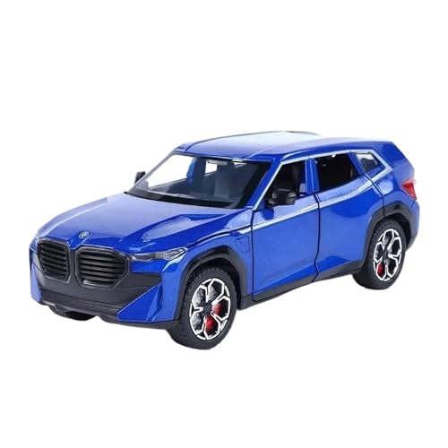 CUTSUGOK maßstabsgetreues Auto 1:24 für BMW XM Doppel Spray SUV Hohe Simulation Diecast Metall Modell Auto Sound Licht Zurückziehen Auto Modell Modellfahrzeug zum Sammeln(A) von CUTSUGOK