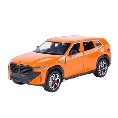 CUTSUGOK maßstabsgetreues Auto 1:24 für BMW XM Doppel Spray SUV Hohe Simulation Diecast Metall Modell Auto Sound Licht Zurückziehen Auto Modell Modellfahrzeug zum Sammeln(C) von CUTSUGOK