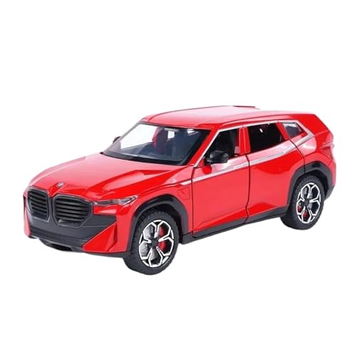 CUTSUGOK maßstabsgetreues Auto 1:24 für BMW XM Doppel Spray SUV Hohe Simulation Diecast Metall Modell Auto Sound Licht Zurückziehen Auto Modell Modellfahrzeug zum Sammeln(D) von CUTSUGOK