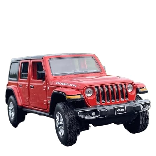 CUTSUGOK maßstabsgetreues Auto 1:32 Für Jeep Wrangler Rubicon Legierung Auto Modell Geländewagen Modell Geeignet Für Sammlung Modellfahrzeug zum Sammeln(C) von CUTSUGOK