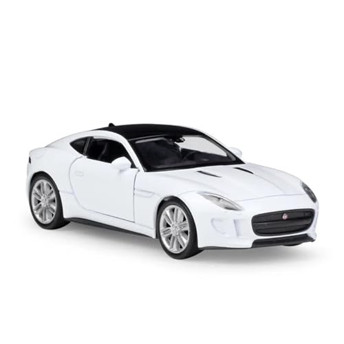 CUTSUGOK maßstabsgetreues Auto 1:36 für Jaguar F-Type Coupe mit Antrieb Pull Back Flip Modellauto Fertiges Druckgussautomodell Modellfahrzeug zum Sammeln(A) von CUTSUGOK