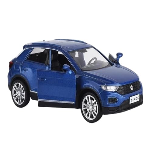 CUTSUGOK maßstabsgetreues Auto 1:36 für Volkswagen T-ROC Hohe Simulation Diecast Metall Modell Auto Sound Licht Zurückziehen Auto Modell Modellfahrzeug zum Sammeln(A) von CUTSUGOK