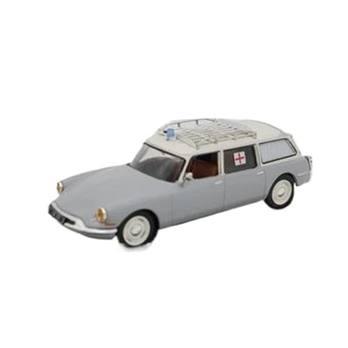 CUTSUGOK maßstabsgetreues Auto 1:43 for ID19 Diecast Legierung Krankenwagen Auto Modell Simulation Retro Klassische Metall Fahrzeug Modell Modellfahrzeug zum Sammeln von CUTSUGOK