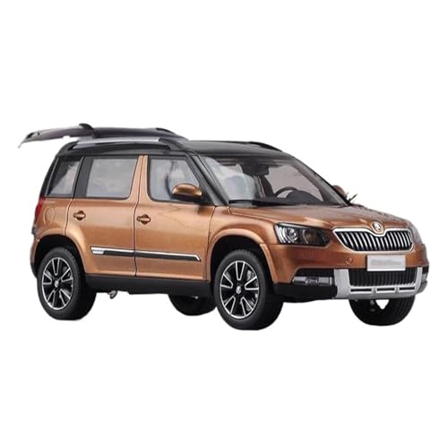 CUTSUGOK maßstabsgetreues Auto Maßstab 1:18 for Skoda YETI Geländewagen, SUV, Druckguss-Legierung, Automodell, Ausstellungsfahrzeug-Sammlung Modellfahrzeug zum Sammeln(A) von CUTSUGOK