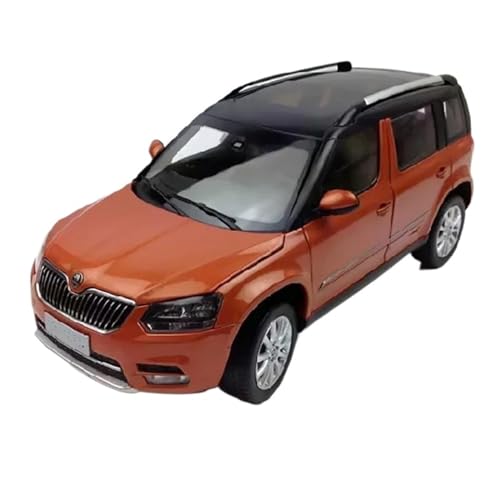 CUTSUGOK maßstabsgetreues Auto Maßstab 1:18 for Skoda Yeti City Edition SUV, Legierung, Automodell, Sammlung, Souvenir, Ornamente, Fahrzeug Modellfahrzeug zum Sammeln(A) von CUTSUGOK