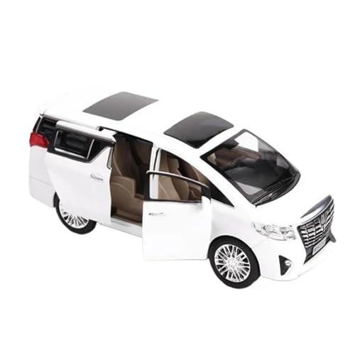 CUTSUGOK maßstabsgetreues Auto Maßstab 1:24 Alphard Nanny Car Van Model Diecast Metal Alloy Car Collections Ornament Car Model Modellfahrzeug zum Sammeln(B) von CUTSUGOK