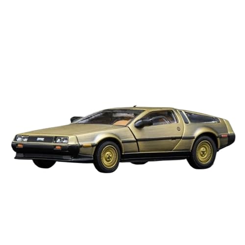 CUTSUGOK maßstabsgetreues Auto Maßstab 1:43 aus Metalllegierung, Druckgussmodell, Zeitmaschine Delorean DMC-12, Zurück in die Zukunft Modellfahrzeug zum Sammeln von CUTSUGOK