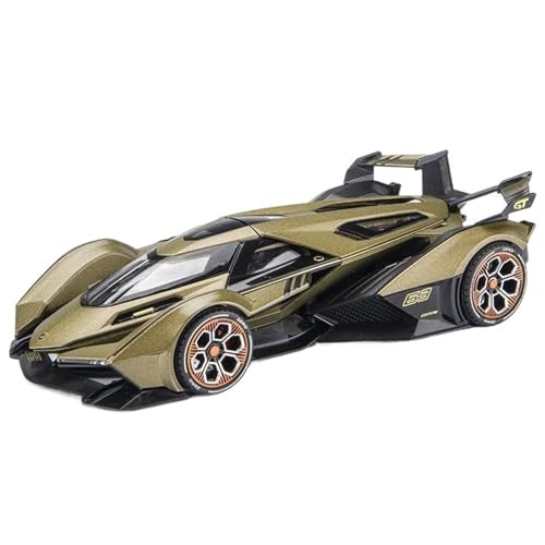 Geschmolzenes Auto im Maßstab 1:22 für Lamborghini Vision Gran Turismo V12 GT, Modell aus Metalldruckguss, Soundlicht für Auto, abnehmbares Auto, Sammlermodell (C) von CUTSUGOK