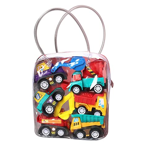 CUTeFiorino Baby Kleinkindspielzeug 6 stücke Auto Modell ziehen Auto Fahrzeug Kinder Mini Autos Junge Geschenk Compatible with Motorikspielzeug (B, One Size) von CUTeFiorino