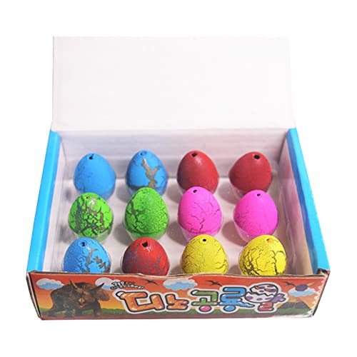 CUTeFiorino Baby Kleinkindspielzeug Hatching Growing Dinosaur Toys World 12 Pack Large Size Grow Dinosaurs Egg In Water Easter Eggs Party Lieblingsgeschenke für Kinder Compatible with (A, One Size) von CUTeFiorino