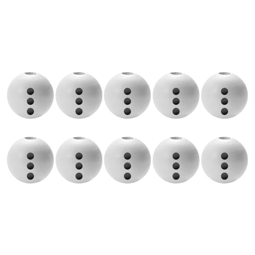 CUTeFiorino Basteln Malen Mädchen Schneemann-Gesicht, 20 mm, natürliche Gesichtskugel, Weihnachts-, Schneemann- zum Dekorieren Ihrer Weihnachtszeit Osterbasteln Für Kinder Ab 2 (B, One Size) von CUTeFiorino