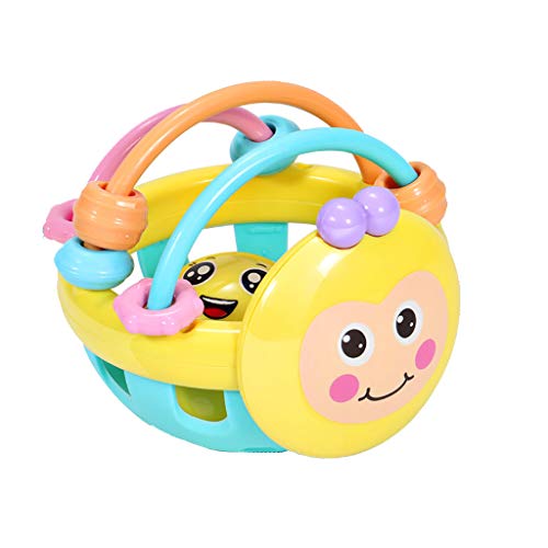 CUTeFiorino Compatible with Motorikschleifen Bell Toy Baby Spiel Kinderglockenspiel Plastikspielzeug rasselt die weiche Handbildung Zählrahmen (AS Show, One Size) von CUTeFiorino