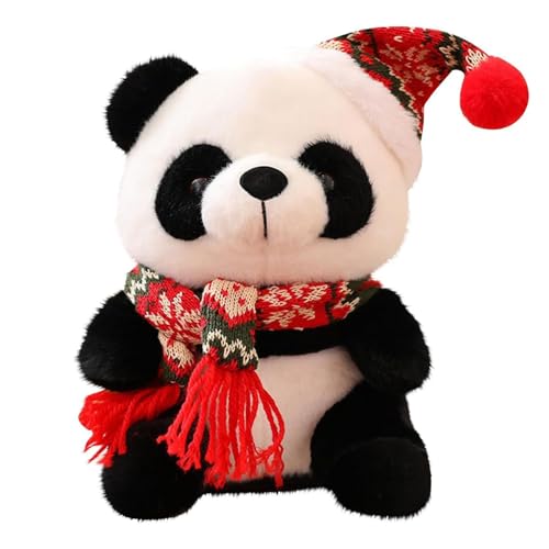 CUTeFiorino Der Singende Und Sprechende Elefant Spielt Guck-Guck Mit Den Ohren 10" Christmas Panda Bear Stuffed Animal Plush Toy Cute Soft Body Doll Panda Pillow Kawaii Giant Panda (A, One Size) von CUTeFiorino