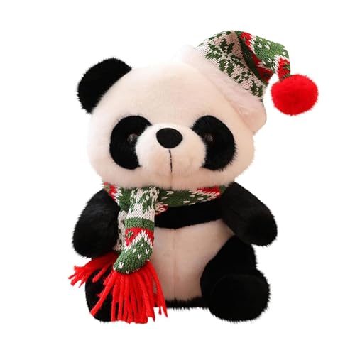 CUTeFiorino Der Singende Und Sprechende Elefant Spielt Guck-Guck Mit Den Ohren 10" Christmas Panda Bear Stuffed Animal Plush Toy Cute Soft Body Doll Panda Pillow Kawaii Giant Panda (B, One Size) von CUTeFiorino