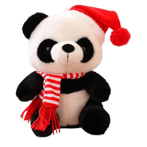 CUTeFiorino Der Singende Und Sprechende Elefant Spielt Guck-Guck Mit Den Ohren 10" Christmas Panda Bear Stuffed Animal Plush Toy Cute Soft Body Doll Panda Pillow Kawaii Giant Panda (C, One Size) von CUTeFiorino