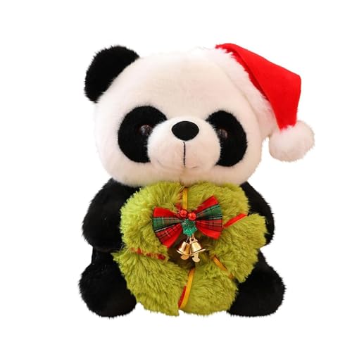 CUTeFiorino Der Singende Und Sprechende Elefant Spielt Guck-Guck Mit Den Ohren 10" Christmas Panda Bear Stuffed Animal Plush Toy Cute Soft Body Doll Panda Pillow Kawaii Giant Panda (D, One Size) von CUTeFiorino