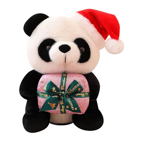 CUTeFiorino Der Singende Und Sprechende Elefant Spielt Guck-Guck Mit Den Ohren 10" Christmas Panda Bear Stuffed Animal Plush Toy Cute Soft Body Doll Panda Pillow Kawaii Giant Panda (F, One Size) von CUTeFiorino