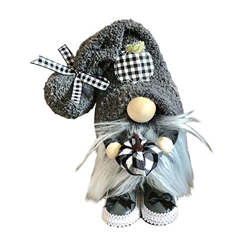 CUTeFiorino Deutschsprachig Stehende Puppe Weihnachten Handgemachte Weihnachten Plüschzwerge Heimzwerg Für Alle Jahreszeiten Schwedische Zwergfigur Mit Mehr Als 30 Interaktiven (Grey, One Size) von CUTeFiorino