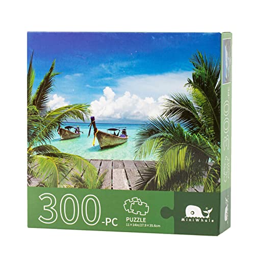 CUTeFiorino Für Erwachsene Und Kinder 300-Teile-Puzzle|Entspannungszeit am Strand|300-Teile-PuzzleLernspieleHausdekorationspuzzles Für Erwachsene Und Kinder (Green, One Size) von CUTeFiorino