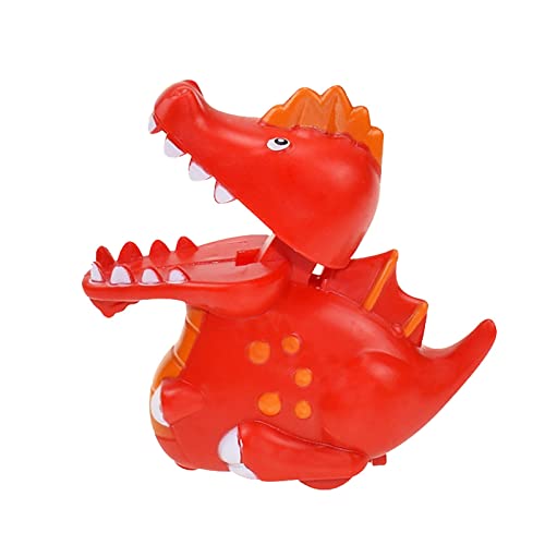 CUTeFiorino Kleinkindspielzeug Dinosaurier-Autos Aufziehspielzeug für Kinder Weihnachtsstrumpf Stuffers Lustige Dinosaurier-Karikatur-Dinosaurier- Baby Kleinkindspielzeug (Red, One Size) von CUTeFiorino