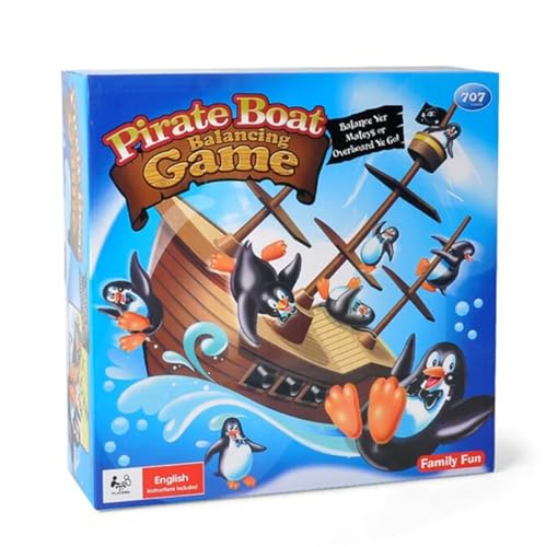 CUTeFiorino Kleinkindspielzeug Für Mädchen „Don't Rock The Boat“ – Kinderspiele – für Kinder und Erwachsene – Brettspiele für den Familienabend – Brettspiele für mehrere Spieler – (Coffee, One Size) von CUTeFiorino