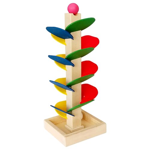 CUTeFiorino Kleinkindspielzeug Für Mädchen Set of Small Toy Wooden Tree Toy Wooden Tree Detachable Leaves Small Running Track Game Colored Children's Educational Toy Building (Yellow, One Size) von CUTeFiorino