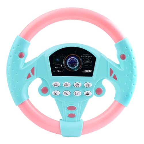 CUTeFiorino Kleinkindspielzeug Für Mädchen Simulierter Fahrcontroller Co-Fahrer Simuliertes Pädagogisches Musikspielzeug Für 4 5 6 alt Kleinkindspielzeug (Pink, One Size) von CUTeFiorino