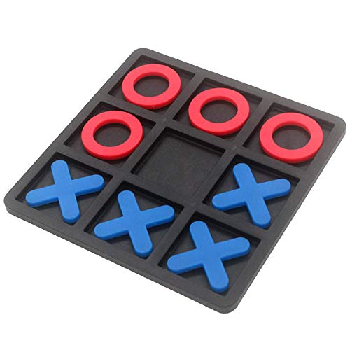 CUTeFiorino Lernuhren Crosses Indoor-Tac-Toe Kinderspiele und Kinder Nymphe Spielen Nights Board Bildung Compatible with Motorikspielzeug (Black, One Size) von CUTeFiorino