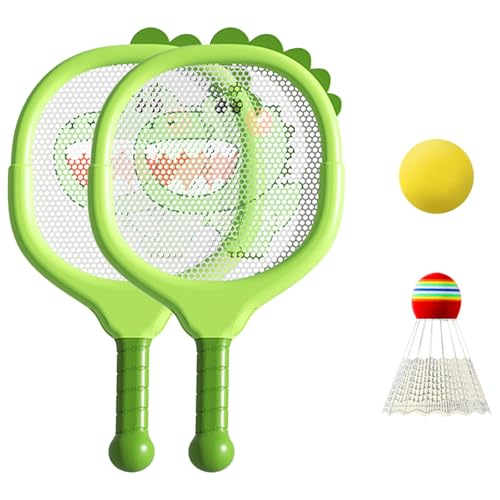 CUTeFiorino Mit Integriertem Kippschutz Tennis Pour Ensemble De Raquettes De Badminton Pour Raquettes De Tennis De Badminton Pour | Raquette De Tennis Pour Tout Petits Au Design (Green, One Size) von CUTeFiorino