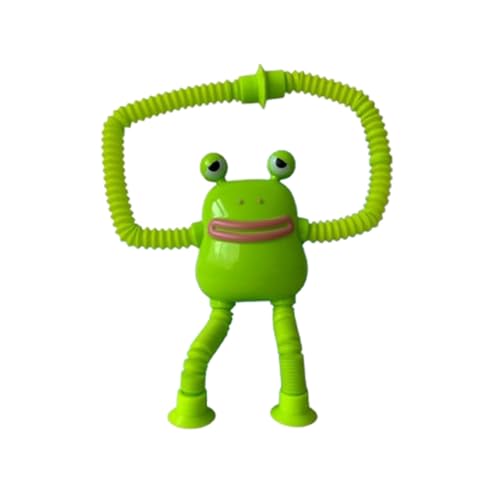 CUTeFiorino Spielmatte Für Kinder Spielen Frog Interactive Tubes Set Suction Cup Toys Toddler Sensory Toys Gifts Christmas Stocking Stuffers Fun and Creative Geschenke Für (Green, One Size) von CUTeFiorino