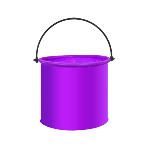 CUTeFiorino Spielzeugwagen Zusammenklappbarer und einziehbarer Eimer, Kinderkescher, Netz zum Angeln, zusammenklappbarer Eimer, Werkzeuge und Heimwerker, Kleiner Eimer zum Angeln (Purple, One Size) von CUTeFiorino