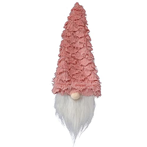 CUTeFiorino Waldtier Plüschtier GNOME Dwarf Dwarf Posture Cute Doll Sitting Decoration Window Christmas Faceless Plüschtier Kuschelweich (Pink, One Size) von CUTeFiorino