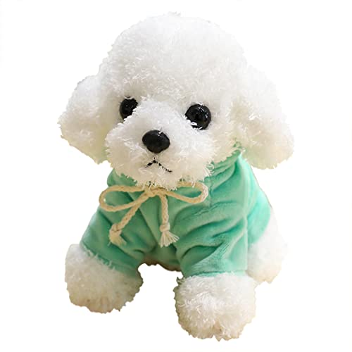 CUTeFiorino XXL Cm Stofftier Plüschtier Kuscheltier Simulation Teddy Hund Actionfigur Super süßes Hündchen Plüschtier Stoffpuppe Kinder weibliches Geburtstagsgeschenk Deutschsprachig (Green, One Size) von CUTeFiorino