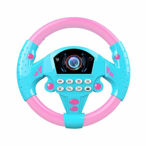 CUTeFiorino Zählrahmen Auto-Spielzeug für Kinder, Sound- und Lichtsimulation, kreatives Autositz-Spielzeug, Kinderspielzeug- Lernuhren (Sky Blue, One Size) von CUTeFiorino