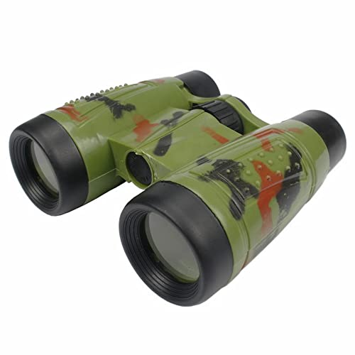 CUTeFiorino compatible with Motorikschleifen Fernglas für Kinder 3 、 5 、 7 、 8 、 12 alt mit und Halsschnur Kleinkind Lernspielzeug Fernglas Teleskopgurt Objektiv Geschenkset für (Camouflage, One Size) von CUTeFiorino