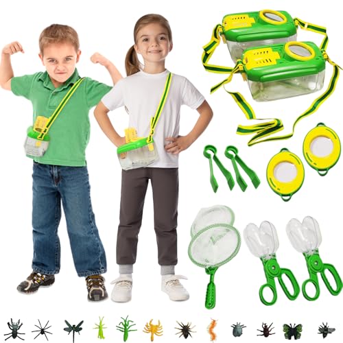 Bug Catcher Kit für Kinder-Outdoor Explorer Kit Spielzeug, Käferlebensraum mit vergrößerter Betrachter, Bug Catcher, Pinzette, Pädagogisches Outdoor -Spielzeug für Kinder, Nature Insektenliebhaber Bug Catcher Kit für Kinder-Outdoor Explorer Kit Spielzeug, Käferlebensraum mit vergrößerter Betrachter, Bug Catcher, Pinzette, Pädagogisches Outdoor -Spielzeug für Kinder, Nature Insektenliebhaber von CVARRISE