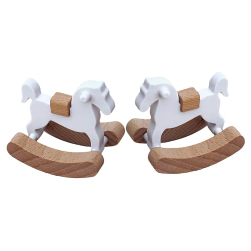 2 Stück Kleines Spielzeugpferd aus Holz Schaukeln Kindergarten Pferde Mähnen Rosa Dollhouse Decor Miniatur-Schaukelpferd Miniaturpuppenhausmöbel Holzpuppenhausmöbel Holz. S 2 Stück Kleines Spielzeugpferd aus Holz Schaukeln Kindergarten Pferde Mähnen Rosa Dollhouse Decor Miniatur-Schaukelpferd Miniaturpuppenhausmöbel Holzpuppenhausmöbel Holz. S von CVUTOVO