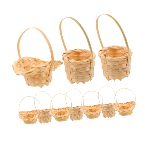 CVUTOVO 10 Stück Mini Rattankorb Mini Picknickkorb Miniatur Aufbewahrungskorb Puppenhaus Küchenzubehör Korb Gewebter Aufbewahrungskorb Puppenhaus Bastelkorb CVUTOVO 10 Stück Mini Rattankorb Mini Picknickkorb Miniatur Aufbewahrungskorb Puppenhaus Küchenzubehör Korb Gewebter Aufbewahrungskorb Puppenhaus Bastelkorb von CVUTOVO