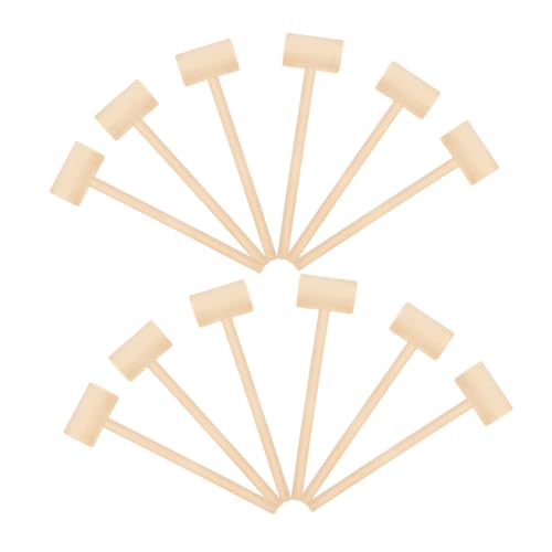 CVUTOVO 12 Stück Teiliges Holzhammer Sichere Mini Holzklöppel zum Hämmern für Junge Mädchen und Kleinkinder Fördert Hand Auge Koordination und Motorische Fähigkeiten als CVUTOVO 12 Stück Teiliges Holzhammer Sichere Mini Holzklöppel zum Hämmern für Junge Mädchen und Kleinkinder Fördert Hand Auge Koordination und Motorische Fähigkeiten als von CVUTOVO