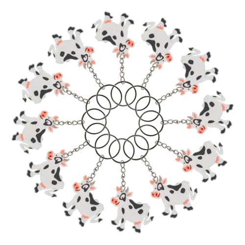 CVUTOVO 12 Stück Teiliges Niedlicher Kuh Schlüsselanhänger Cartoon Tier Anhänger für Geburtstagsfeier Geschenk Party Favor Anhänger für Taschen und Schlüsselbund CVUTOVO 12 Stück Teiliges Niedlicher Kuh Schlüsselanhänger Cartoon Tier Anhänger für Geburtstagsfeier Geschenk Party Favor Anhänger für Taschen und Schlüsselbund von CVUTOVO