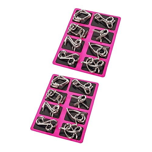 CVUTOVO 2 Sätze Premium Draht Puzzle Set Teiliges Iq Knobelspiel für Konzentration Geschicklichkeit für Reisen Familienspaß Geeignet für Erwachsene CVUTOVO 2 Sätze Premium Draht Puzzle Set Teiliges Iq Knobelspiel für Konzentration Geschicklichkeit für Reisen Familienspaß Geeignet für Erwachsene von CVUTOVO